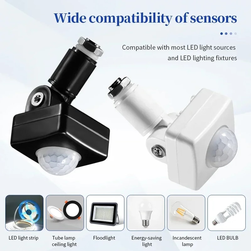 Human Body Sensor Infrared Detector Auto Dusk To Dawn Inductor Switch Adjustable Timer 3