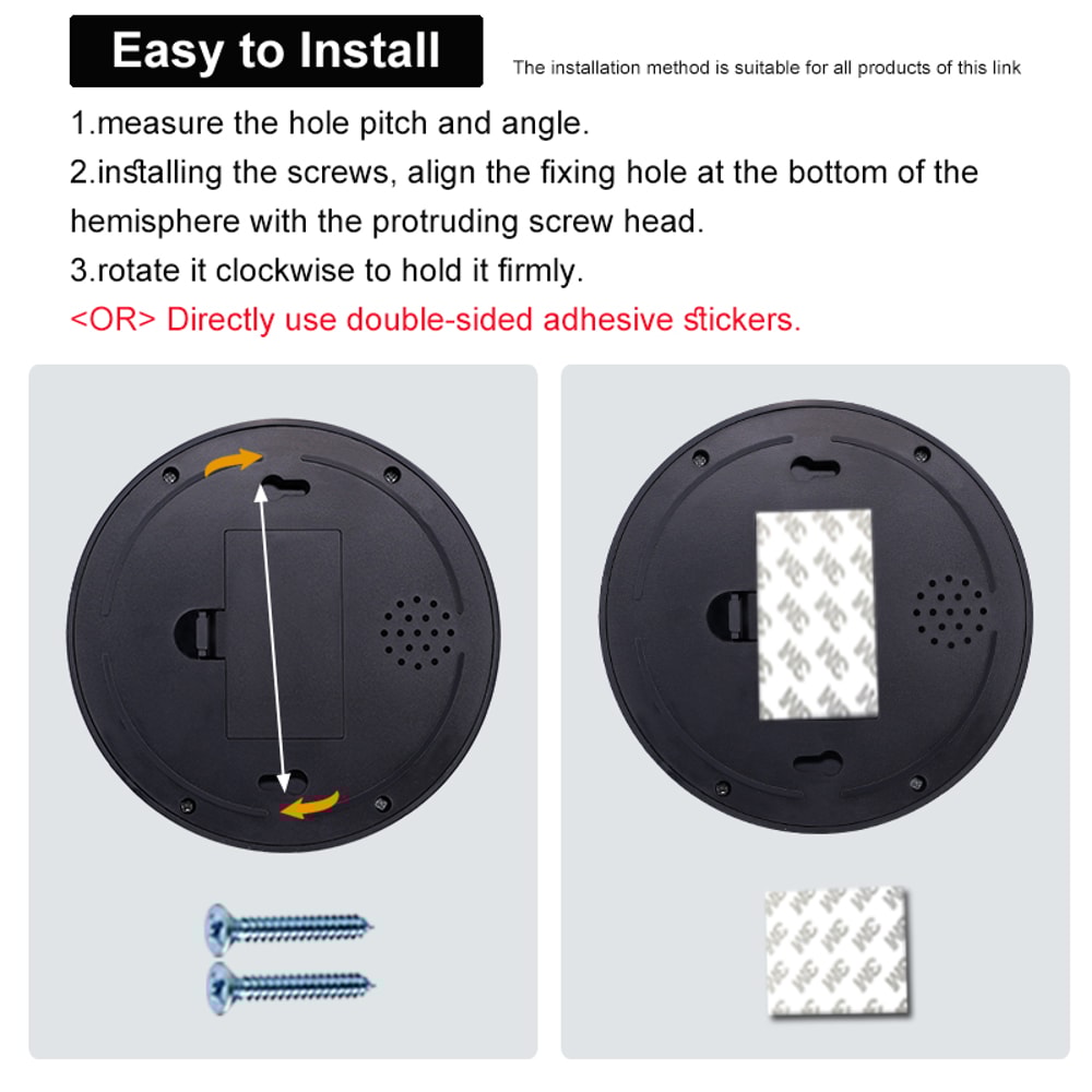 Realistic Fake Dome Security Camera With Red LED Light Battery Operated IndoorOutdoor Surveillance