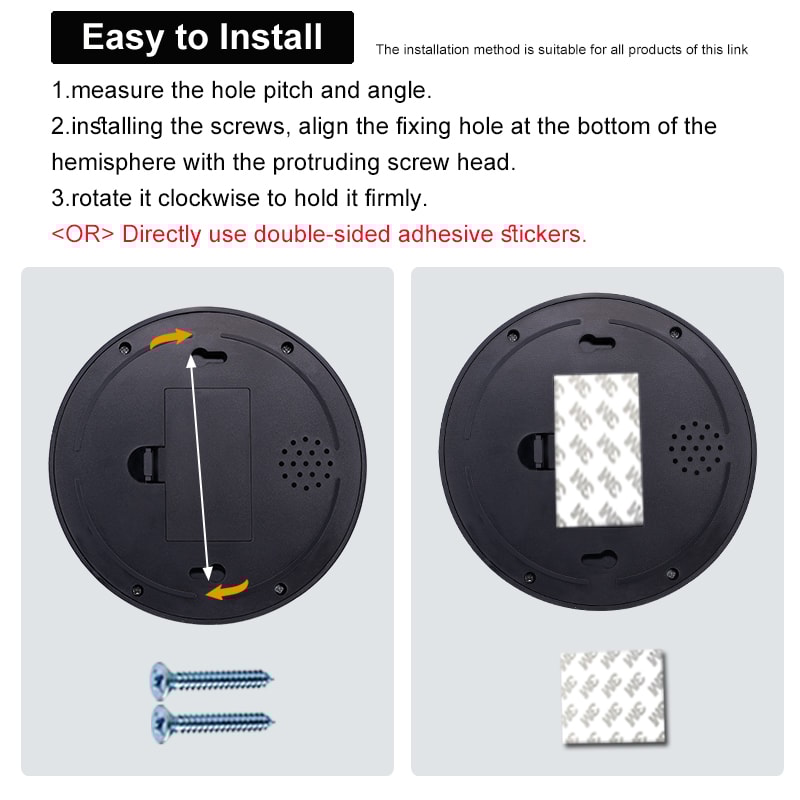 Realistic Fake Dome Security Camera With Red LED Light Battery Operated IndoorOutdoor Surveillance