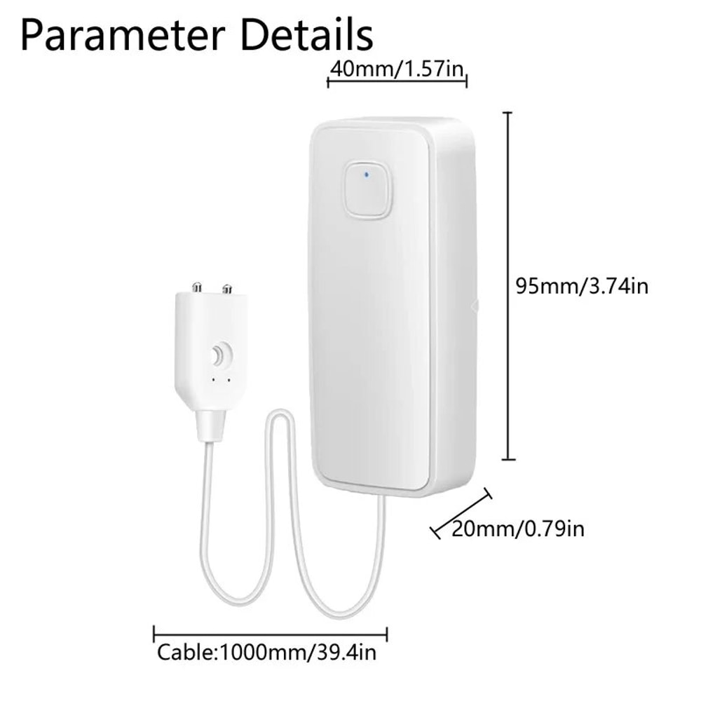 Smart Water Leak Detector With Sound Alarm Remote Monitoring For Home Protection 5