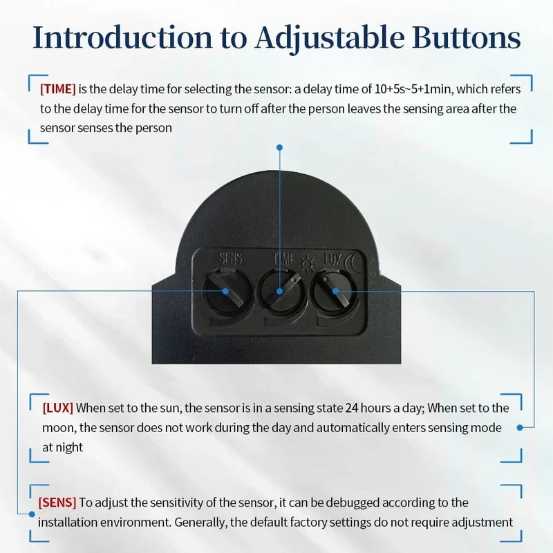 Automatic Infrared Light Sensor Movement Detector For Outdoor LED Lights Human Presence Sensor 1