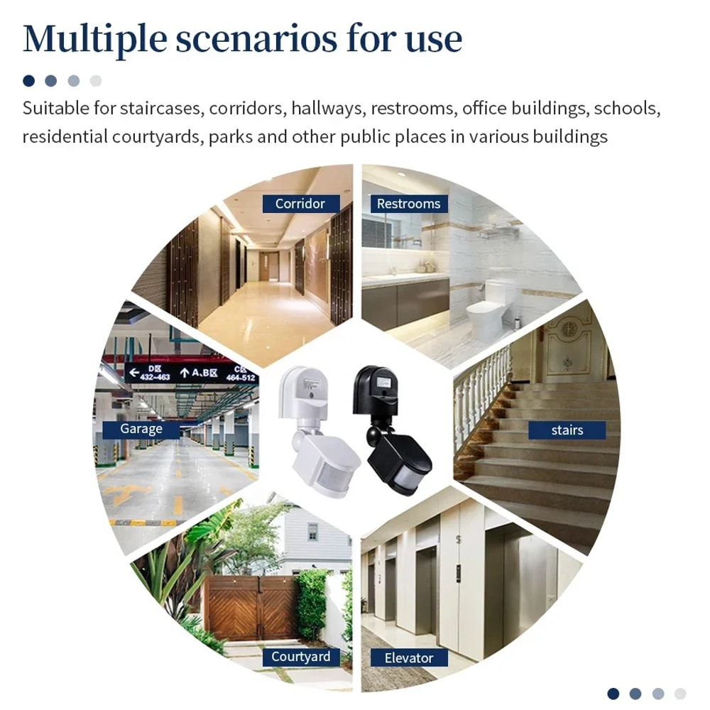 Automatic Infrared Light Sensor Movement Detector For Outdoor LED Lights Human Presence Sensor 5