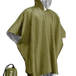 emergency waterproof raincoat aluminum film disposable poncho, warm thermal rainwear blankets for survival and camping
