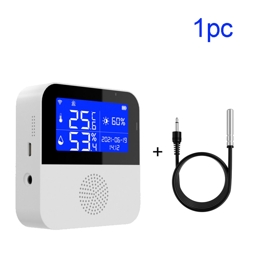 Smart WIFI Temperature And Humidity Sensor With LCD Display Ideal Indoor Thermometer And Hygromete 6