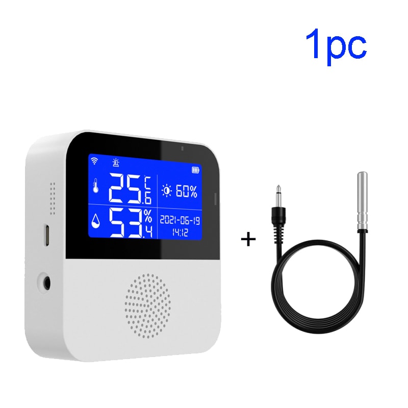 Smart WIFI Temperature And Humidity Sensor With LCD Display Ideal Indoor Thermometer And Hygromete 6