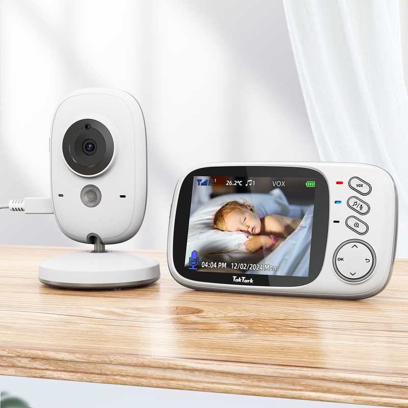Wireless Video Baby Monitor With Lullabies Night Vision Intercom Temperature Monitoring Babysit 5