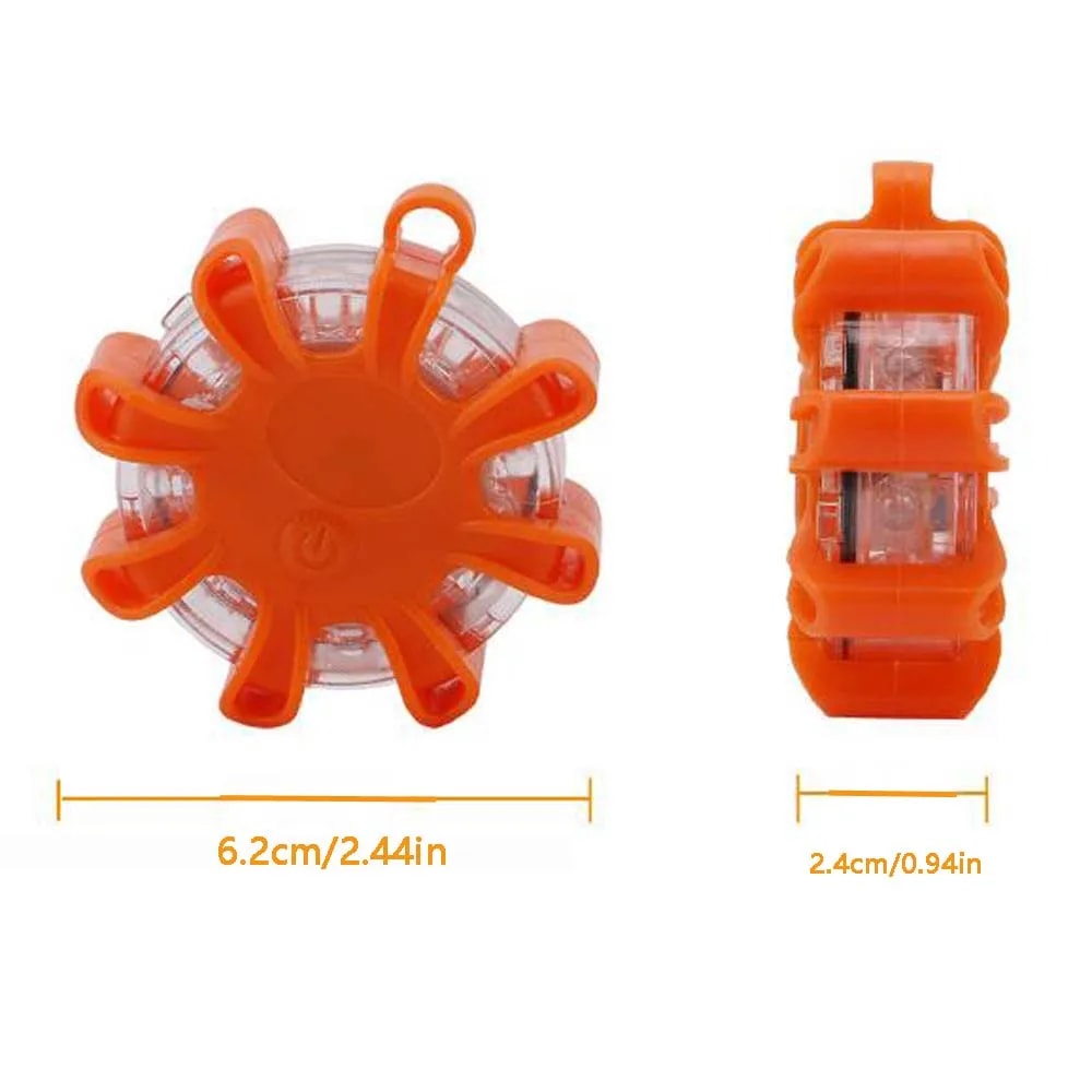 Magnetic Roadside Emergency Flare Kit Flashing Warning Beacon With Modes For Car Safety Outdoor 3