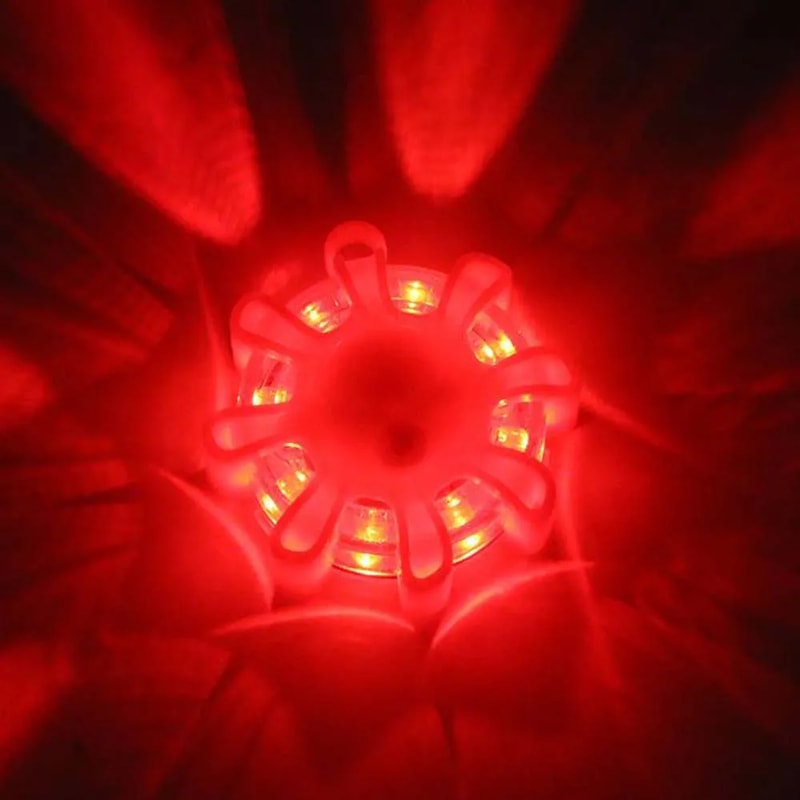 Magnetic Roadside Emergency Flare Kit Flashing Warning Beacon With Modes For Car Safety Outdoor 4