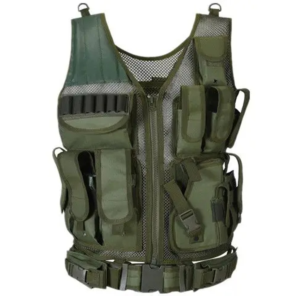 Military Tactical SWAT Vest MultiPocket Combat Body Armor For Security Hunting Airsoft Outdoor Tr 6