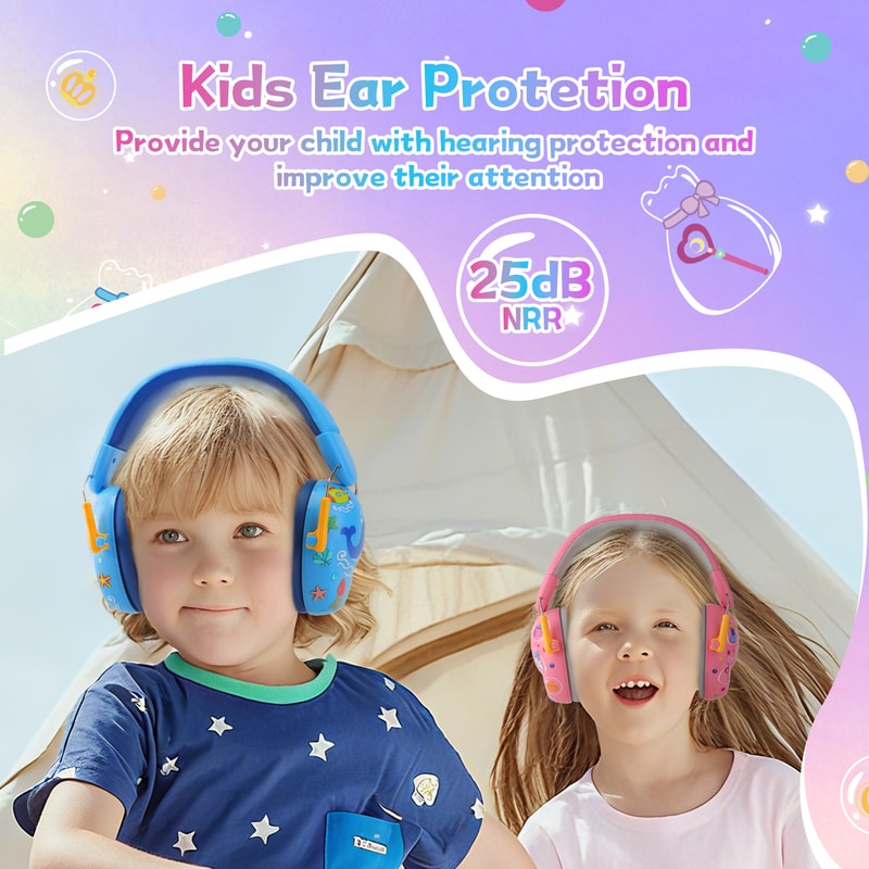 Kids Noise Cancelling Headphones For Autism Toddler Hearing Protection 2