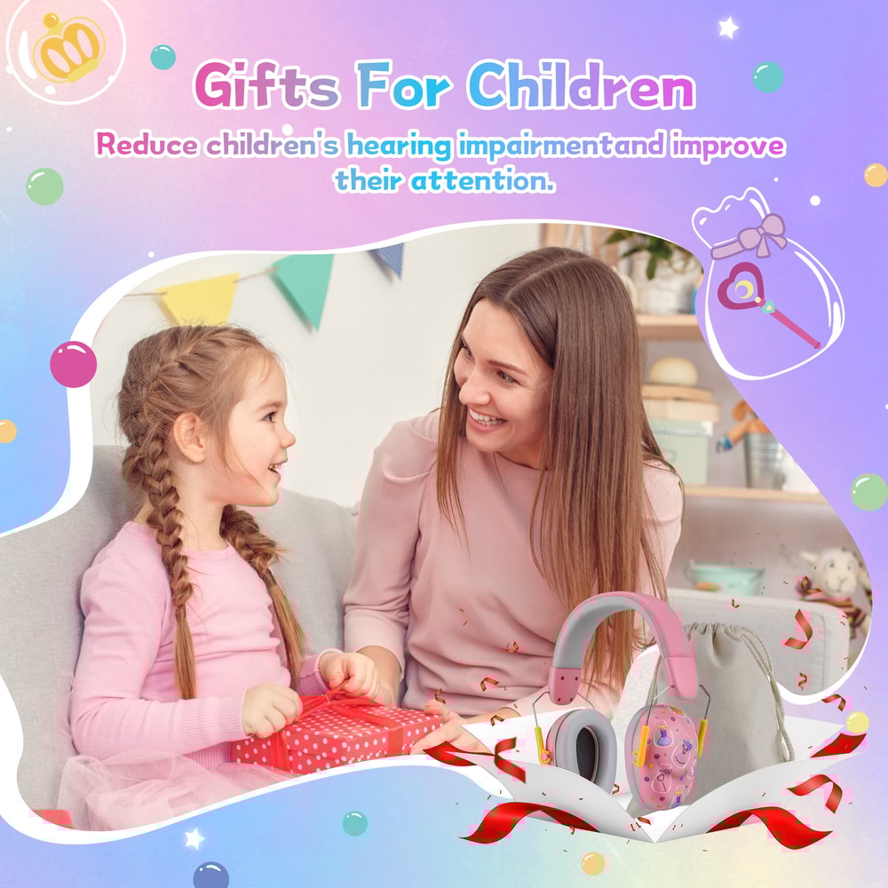 Kids Noise Cancelling Headphones For Autism Toddler Hearing Protection 5