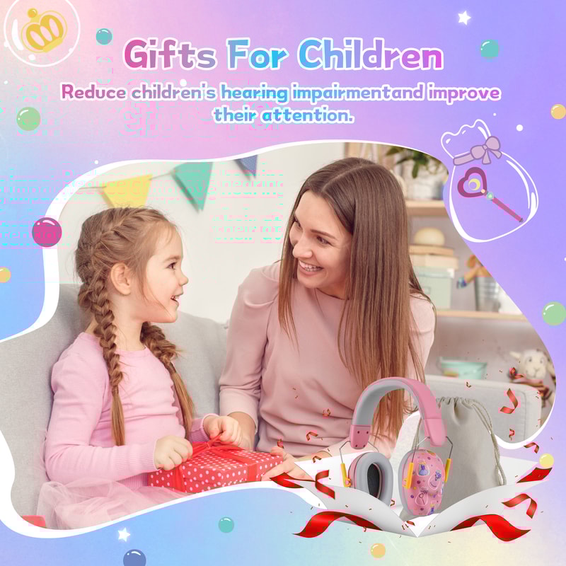 Kids Noise Cancelling Headphones For Autism Toddler Hearing Protection 5