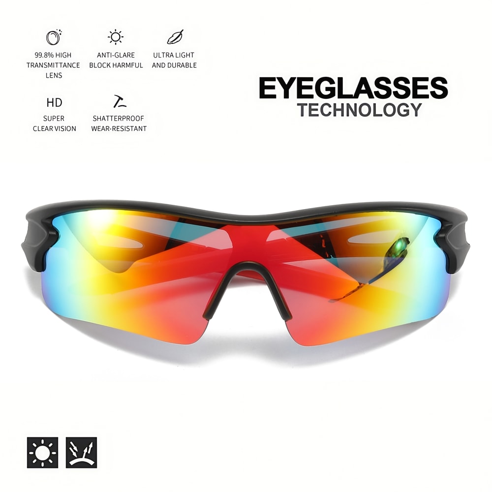 AeroShield UV400 Sports Sunglasses – UV Protection & Lightweight Outdoor Eyewear for Cyclists & Hikers