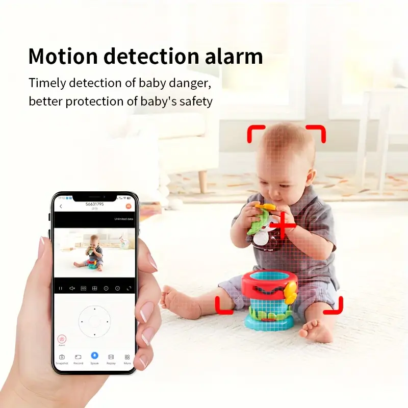 WiFi Baby Monitor With Security Camera Full Night Vision Baby Camera Smart Crying 3