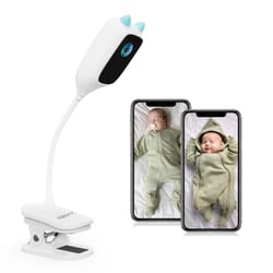 wifi baby monitor with security camera, full night vision baby camera & smart crying