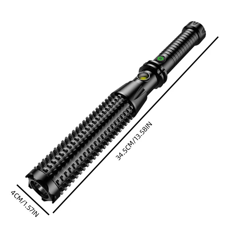 Wolf Tooth Lamp Rod Super Bright LED Flashlight Retractable Multifunctional For Outdoor SelfDefens 6