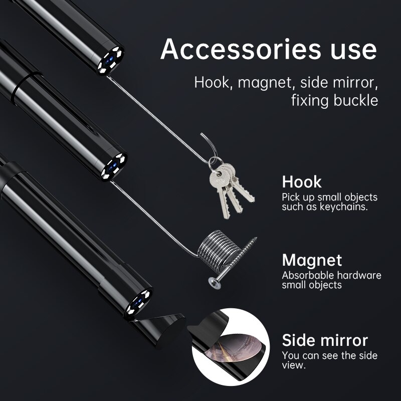 Industrial Endoscope Camera Waterproof Borescope For Car Sewer And Pipe Inspections 5