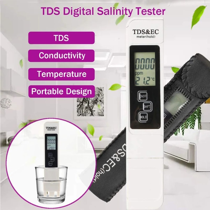 Digital Water Quality Tester Temperature Meter for Accurate Water Purity Measurement