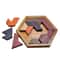 Wooden Geometric Shape Jigsaw Board Puzzles Kids Brain Teaser Non Toxic Wood Toys for Children Educational