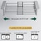 SpaceSaving Folding Kitchen Sink Drain Rack Stainless Steel Dish Organizer 1