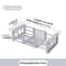 SpaceSaving Folding Kitchen Sink Drain Rack Stainless Steel Dish Organizer 6