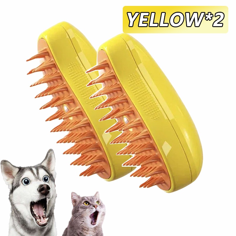 Electric Pet Grooming Steam Brush For Cats Dogs Shedding Massage Tool 7