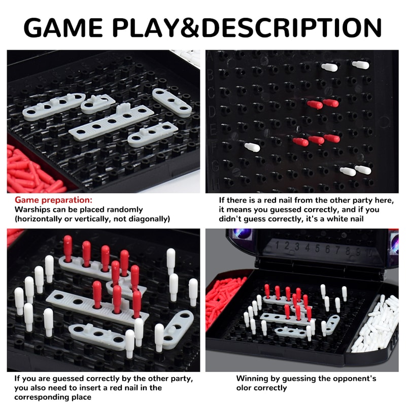 Children's Warship Sea Ship Battleship Game - Classic Two-Player Naval Strategy Game