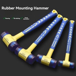 heavy-duty detachable rubber hammer with insulated handle for safe installation