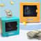 Mini ATM Bank Saving Box Retro ATM Rotating Password Coin Banknote Deposit Box For Kids Christmas 0