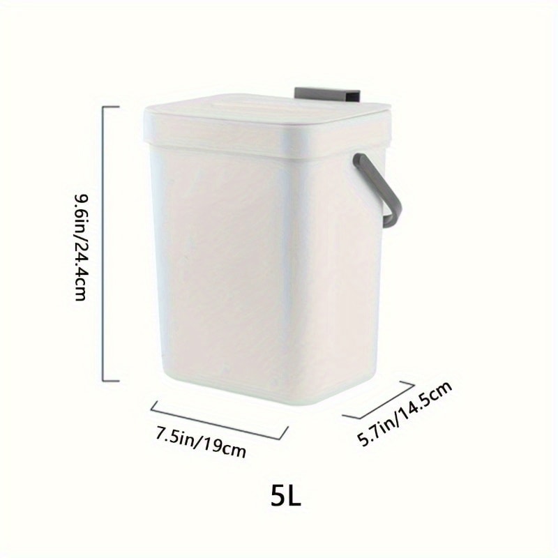 EcoFriendly Sealed Trash Bin For Kitchen Office No Electricity Required 3