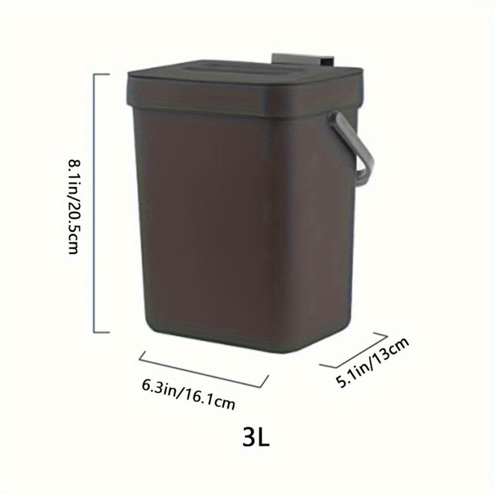 EcoFriendly Sealed Trash Bin For Kitchen Office No Electricity Required 6