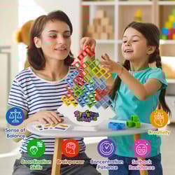 balance building blocks toy stacked tetra tower game for kids fun desktop challenge