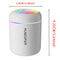 Mini USB Air Humidifier & Essential Oil Diffuser for Car, Home, & Bedroom Aromatherapy Mist Maker with LED Lights