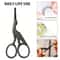 Precision Nose Hair Scissors Stainless Steel Grooming Scissors for Eyebrows Beard and Facial Hair