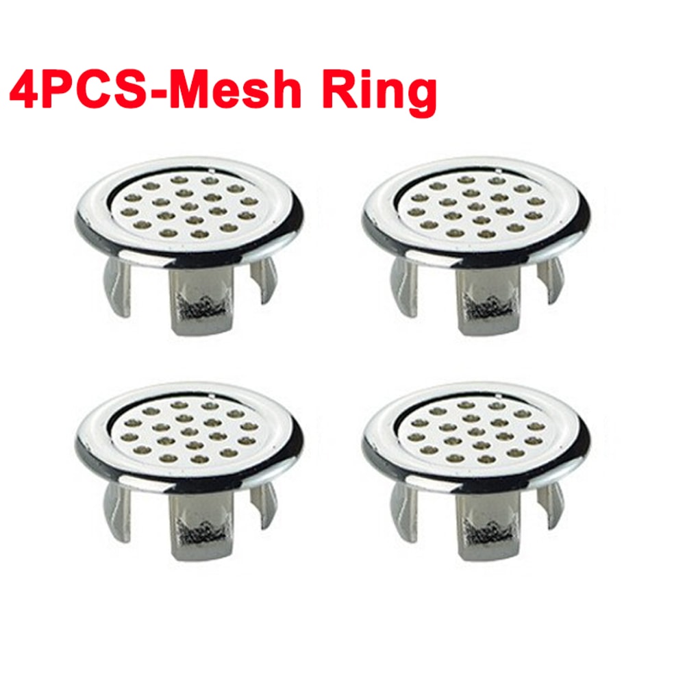 Plastic Sink Overflow Cover for Kitchen & Bathroom Basins Durable Round Drain Cap