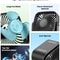 Mini Portable Fan For Home And Camping Quiet Adjustable Desk Standing Fan 2