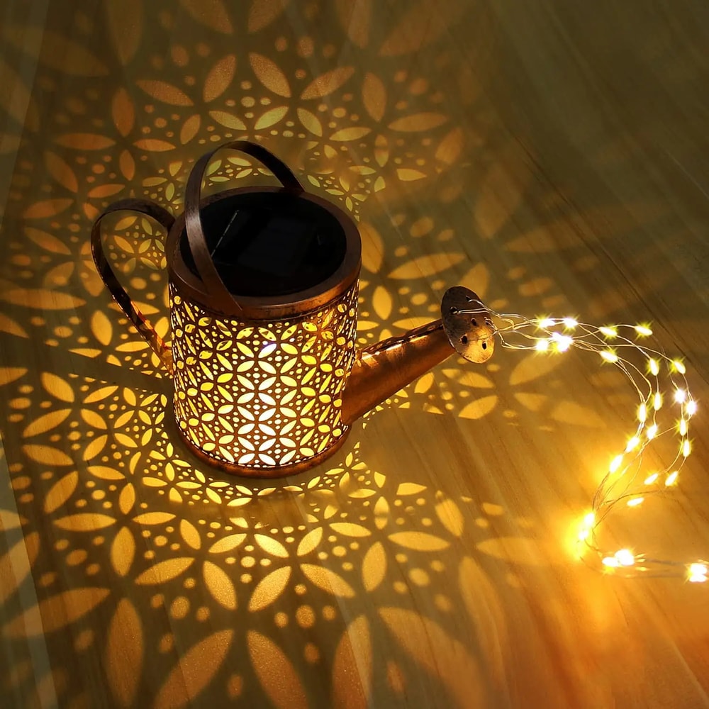 Solar Watering Can Lantern for Outdoor Garden & Patio Decoration