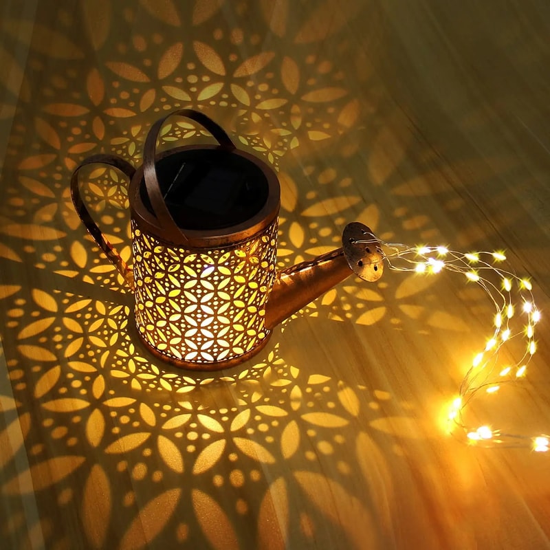 Solar Watering Can Lantern for Outdoor Garden & Patio Decoration