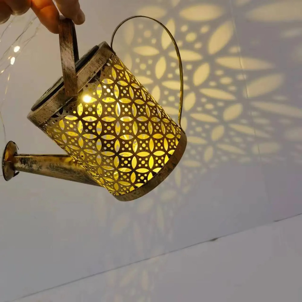 Solar Watering Can Lantern for Outdoor Garden & Patio Decoration