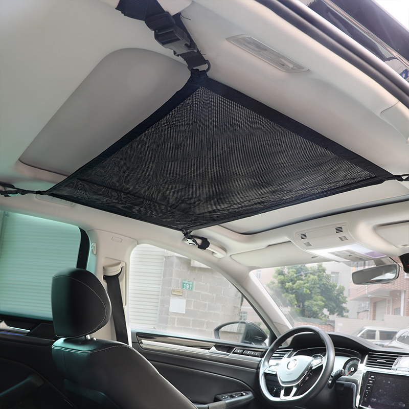 Universal Car Ceiling Storage Net Premium Car Roof Cargo Net Mesh Organizer Interior Car Organizer Bag