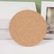 Natural Round Wooden Coasters, Non-Slip Cork Pads for Tea & Coffee Mugs