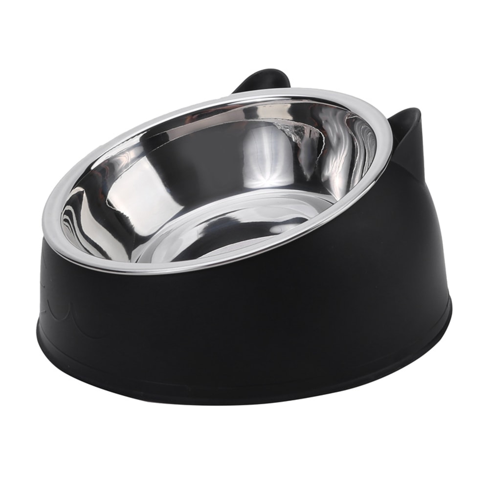 Inclined Stainless Steel Pet Feeding Bowl For Cats And Dogs 1