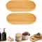 Eco-Friendly Beech Oval Tray, Mini Solid Wood Plate for Kids & Small Servings