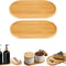 Eco-Friendly Beech Oval Tray, Mini Solid Wood Plate for Kids & Small Servings