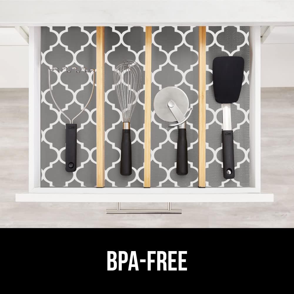 NonAdhesive AntiSlip Shelf Liner Waterproof Drawer Cabinet Liner For Kitchen Storage 3