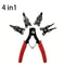 Circlip Pliers Set Snap Ring & Retaining Circlip Tools, Multifunctional Head with Removable Pliers for Hand Tools