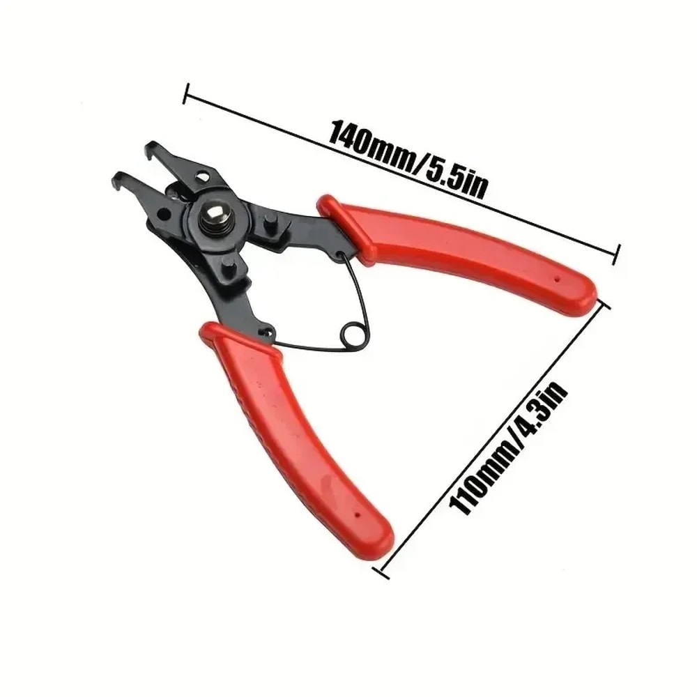 Circlip Pliers Set Snap Ring & Retaining Circlip Tools, Multifunctional Head with Removable Pliers for Hand Tools