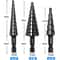 HSS Step Drill Bit Set Nitride Black Hex, Precision Core Cutter for Metal & Wood