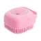 Soft Silicone Rubber Cat Grooming Comb for Bathing Gentle Massage & Shampoo Scrubber