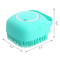 Soft Silicone Rubber Cat Grooming Comb for Bathing Gentle Massage & Shampoo Scrubber